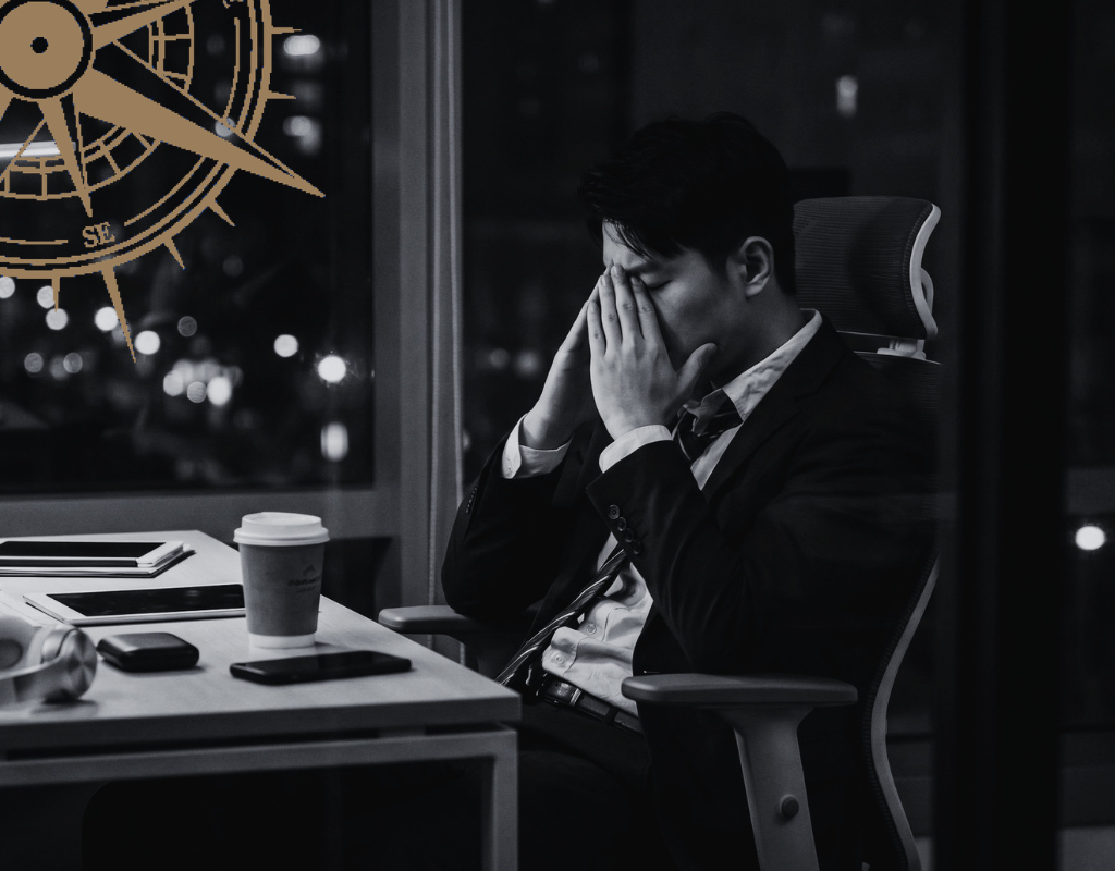 Industry leader experiencing exhaustion that sleep does not resolve